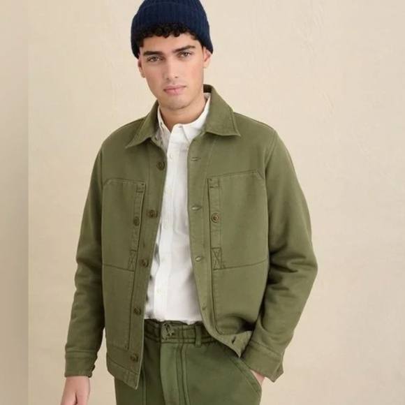 Alex Mill Fleece Utility Jacket in Thyme | Men’s Medium - Picture 2 of 12